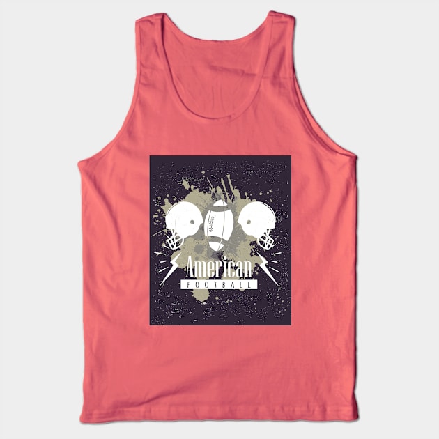 American FootbalL Tank Top by Johnny